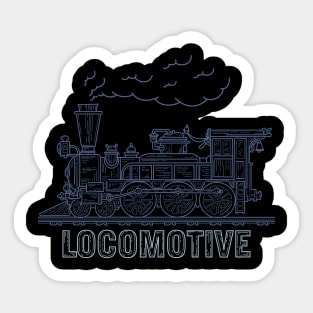 Vintage Locomotive Sticker